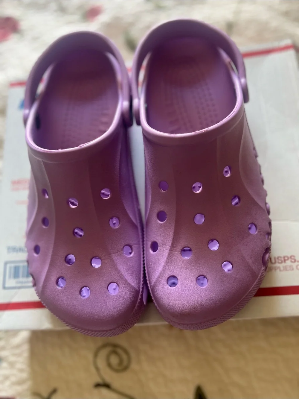 Crocs Mens Size 11 Lavender Classic Slingback Comfort Clog Sandals